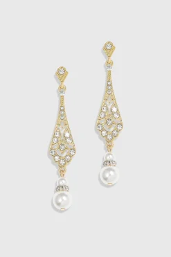 BABEYOND Earrings | Vintage<Stunning Vintage Crystal Studded Earrings