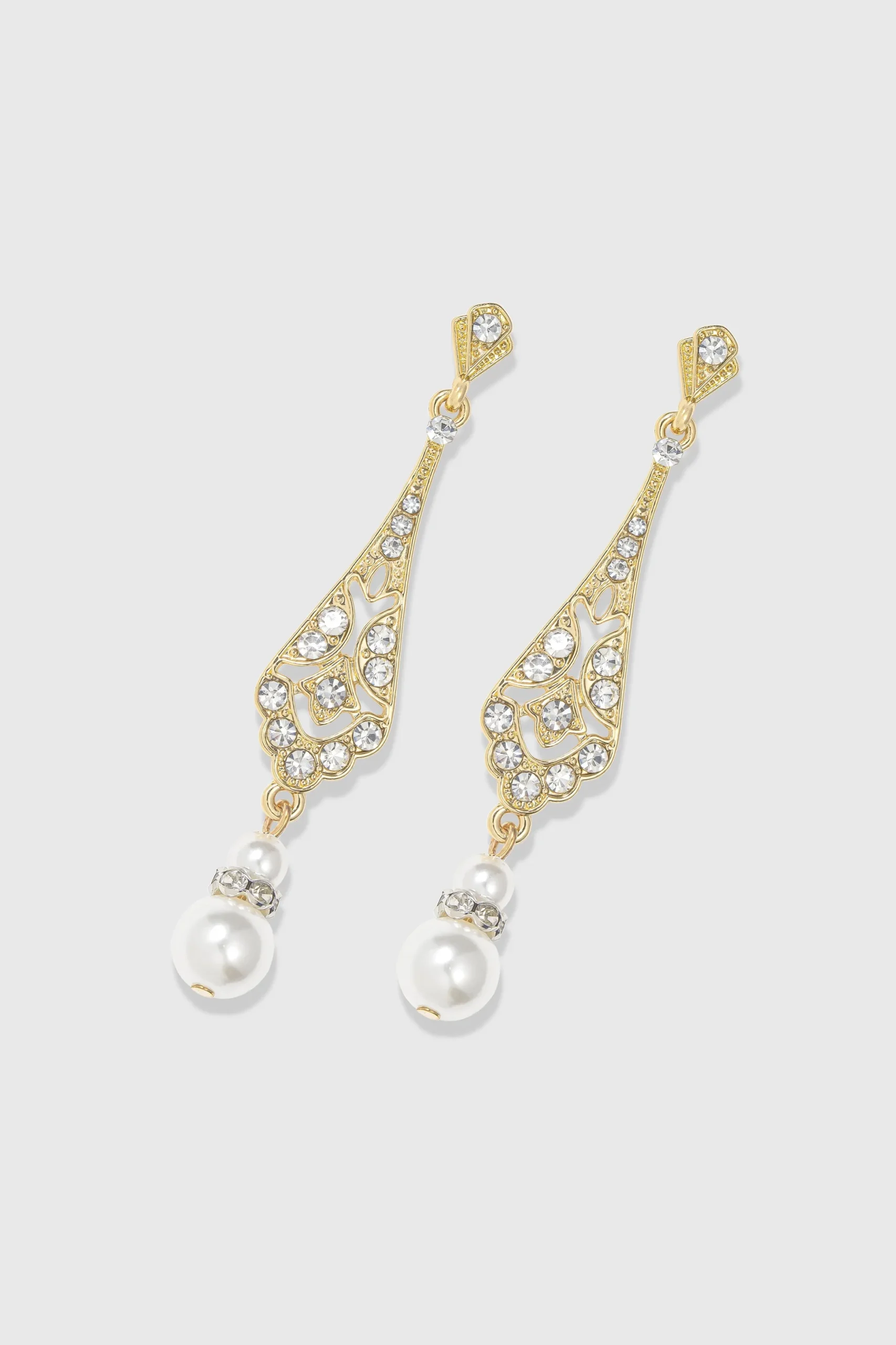 BABEYOND Earrings | Vintage<Stunning Vintage Crystal Studded Earrings