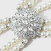 BABEYOND Bracelets | Pearl<Stunning Zircon Studded Pearl Bracelet