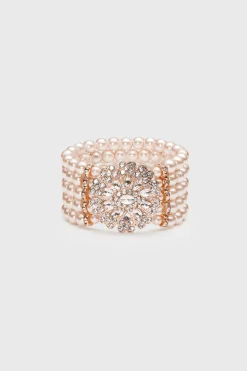 BABEYOND Bracelets | Pearl<Stunning Zircon Studded Pearl Bracelet