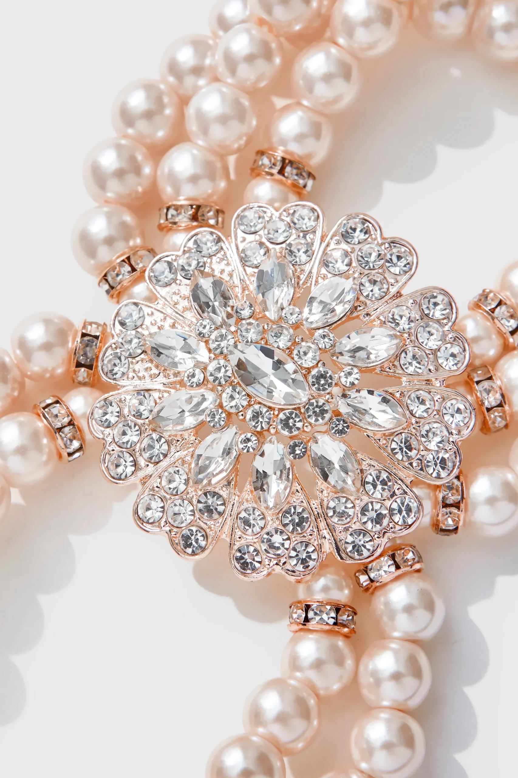 BABEYOND Bracelets | Pearl<Stunning Zircon Studded Pearl Bracelet