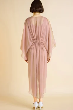 BABEYOND Day Dresses<Stylish Batwing Sleeves Pleated Day Dress