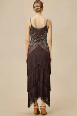 BABEYOND Evening Dresses | Fringe<Stylish Geometric Fan Fringe Evening Gown