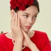 BABEYOND Fascinators<Stylish Pillbox Floral Fascinate Hat