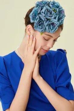 BABEYOND Fascinators<Stylish Pillbox Floral Fascinate Hat