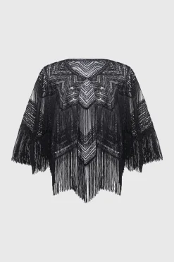 BABEYOND Shawls & Scarves | Bead<Swaying Fringe Beaded Flapper Shawl