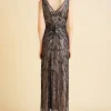 BABEYOND Evening Dresses | Sequin<Symmetrical Floral Sequin-Accented Evening Gown