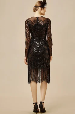 BABEYOND Flapper Dresses | Fringe<The Story of an Awakening Art Deco Flapper Dress