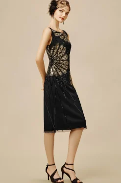 BABEYOND Evening Dresses | Sequin<The Story of an Awakening Beading Fan Evening Gown
