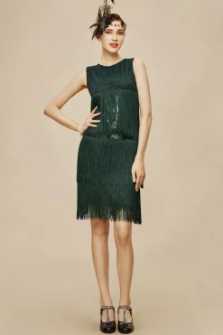 BABEYOND Flapper Dresses | Fringe<Tiered Tassel Vintage Gatsby Dress