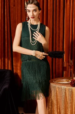 BABEYOND Flapper Dresses | Fringe<Tiered Tassel Vintage Gatsby Dress