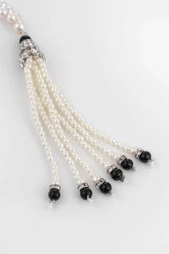 BABEYOND Necklaces | Pearl<Unique Color-Blocked Pearl Tassel Necklace
