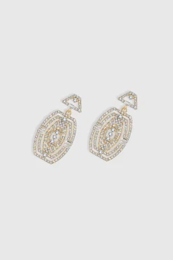 BABEYOND Earrings | Vintage<Unique Rhinestone Studded Flapper Earrings