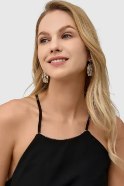 BABEYOND Earrings | Vintage<Unique Rhinestone Studded Flapper Earrings