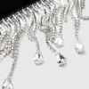 BABEYOND Gloves | Vintage<21.6" Velvet Stretchy Crystal Chain Gloves
