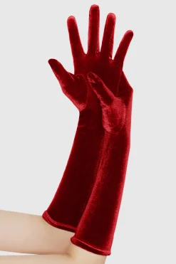 BABEYOND Gloves<15" Velvet Stretchy Opera Party Gloves