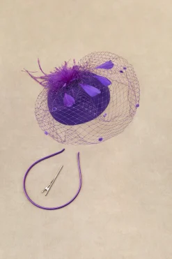 BABEYOND Fascinators<Vintage Feather Veil Fascinator