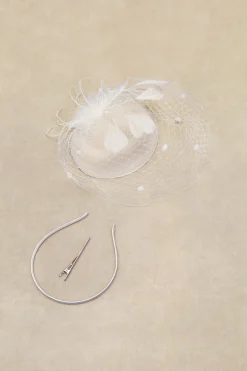 BABEYOND Fascinators<Vintage Feather Veil Fascinator
