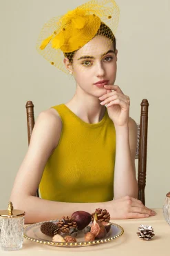 BABEYOND Fascinators<Vintage Feather Veil Pillbox Fascinator