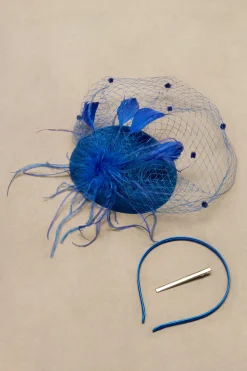 BABEYOND Fascinators<Vintage Feather Veil Pillbox Fascinator