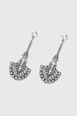 BABEYOND Earrings | Vintage<Vintage Geometric Fan-shaped Crystal Earrings