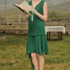 BABEYOND Day Dresses<Vintage Irregular Ribbon Pleated Day Dress