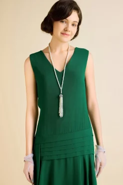 BABEYOND Day Dresses<Vintage Irregular Ribbon Pleated Day Dress