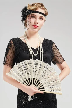 BABEYOND Fans | Vintage<Vintage Lace Design Folding Fan