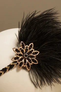 BABEYOND Feather | Rhinestone<Vintage Ostrich Feather Headband