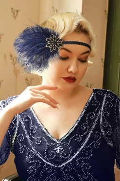 BABEYOND Feather | Rhinestone<Vintage Ostrich Feather Headband