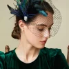 BABEYOND Fascinators | Vintage<Vintage Peacock Tea Party Fascinator