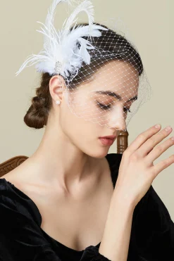 BABEYOND Fascinators | Vintage<Vintage Peacock Tea Party Fascinator