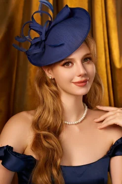 BABEYOND Fascinators<Vintage Pillbox Feather Cocktail Fascinate Hat