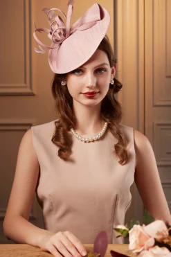 BABEYOND Fascinators<Vintage Pillbox Feather Cocktail Fascinate Hat