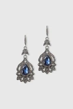 BABEYOND Earrings | Vintage<Vintage Teardrop Crystal Dangle Earrings
