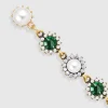 BABEYOND Earrings | Vintage<Vintage Two Tone Crystal Pearl Earrings