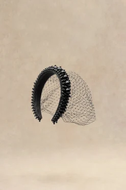 BABEYOND Fascinators<Vintage Veil Beaded Cocktail Fascinator