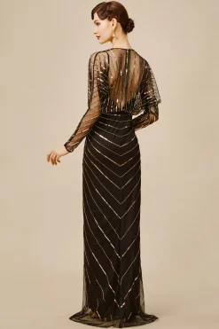 BABEYOND Plus Size<Zouzou Crystal-Encrusted Plus Size Evening Gown