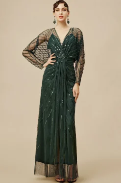 BABEYOND Plus Size<Zouzou Crystal-Encrusted Plus Size Evening Gown