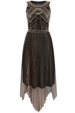 BABEYOND Flapper Dresses | Plus Size<Zouzou Metallic Beading Flapper Dress